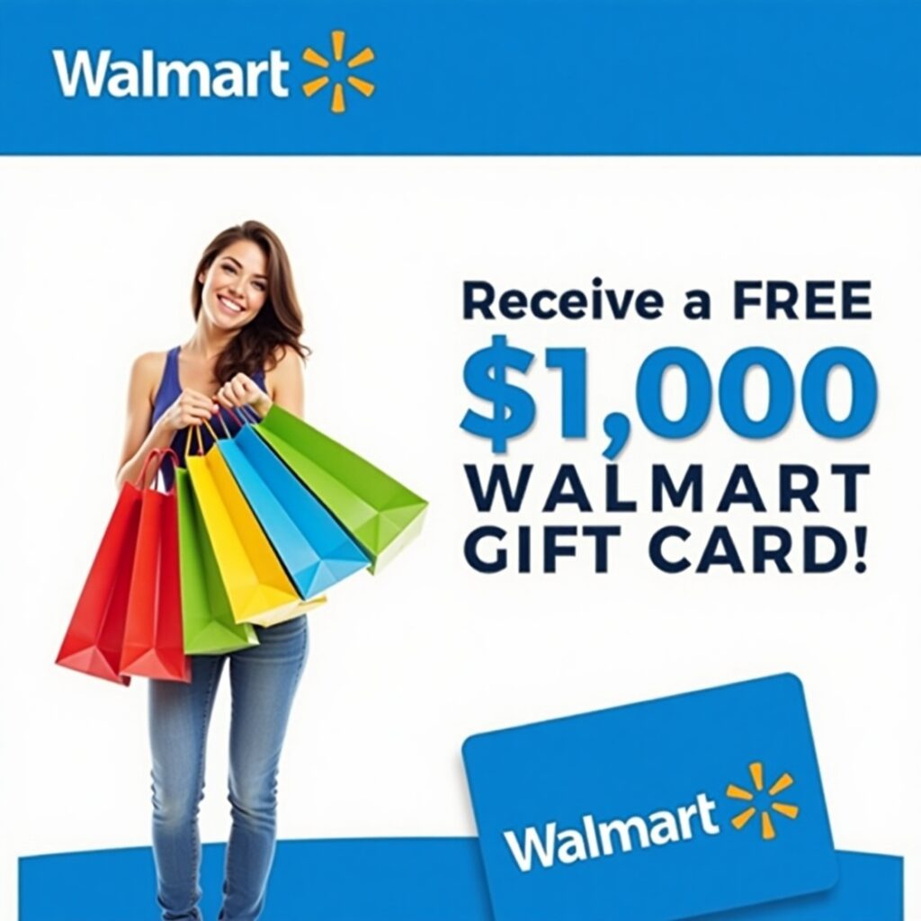 “Walmart Gift Card Giveaway 2025: How to Get Yours for Free (100% Legit)”